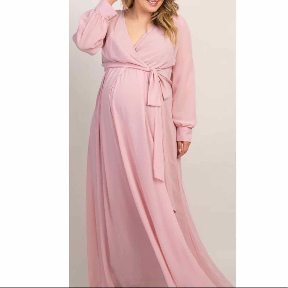 Pinkblush Pink Maternity Maxi Dress